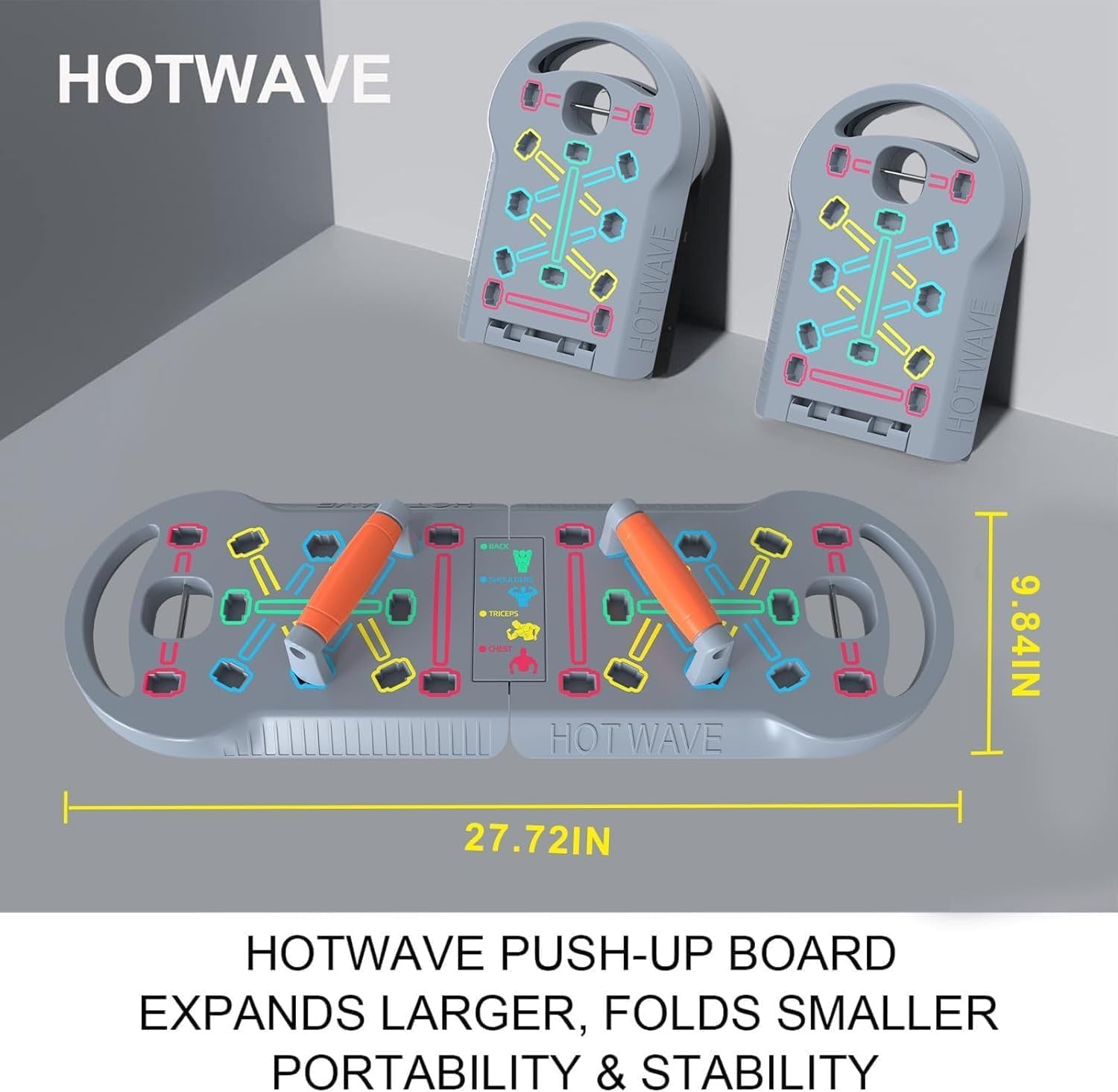 Push up Board, Portable Pushup Board, Foldable 20 in 1 Push up Bar 